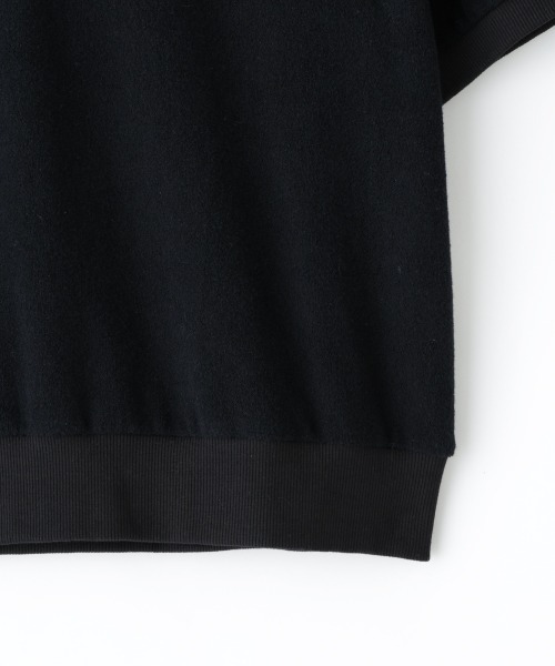 NANO universe(ナノユニバース)の「「HOTEL PALACE」オテルパラス レトロボーダーパイルスキッパーシャツ(Tシャツ/カットソー・メンズ・ブラック/ホワイト・M/L)」の15枚目の写真