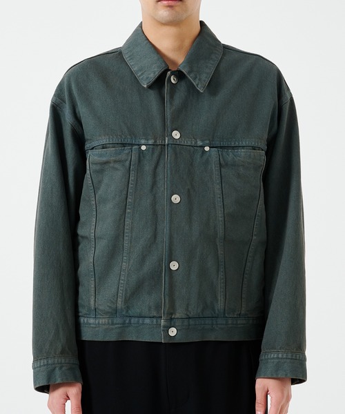 STUDIOUS（ステュディオス）の「BLEACH OVERDYE DENIM JACKET（デニムジャケット・メンズ・インディゴブルー/ブラック・1/2）」の18枚目の写真