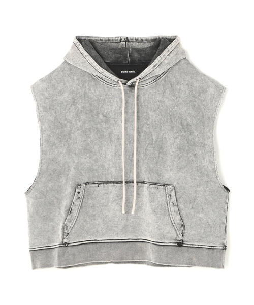 DANKE SCHON(ダンケシェーン)の「DankeSchon/ダンケシェーン/CHEMICAL SWEAT NOSLEEVE HOODIE(パーカー・メンズ・グレー/ブラック・M/L)」の11枚目の写真