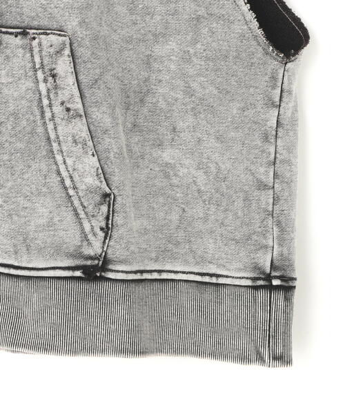 DANKE SCHON(ダンケシェーン)の「DankeSchon/ダンケシェーン/CHEMICAL SWEAT NOSLEEVE HOODIE(パーカー・メンズ・グレー/ブラック・M/L)」の18枚目の写真