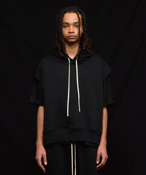DankeSchon/ダンケシェーン/CHEMICAL SWEAT NOSLEEVE HOODIE