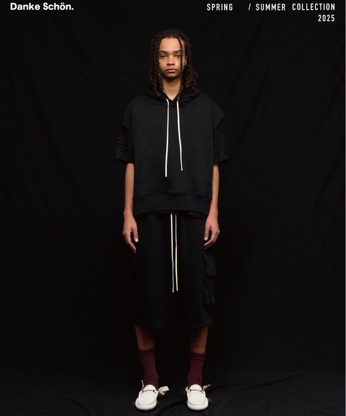 DankeSchon/ダンケシェーン/CHEMICAL SWEAT NOSLEEVE HOODIE（パーカー