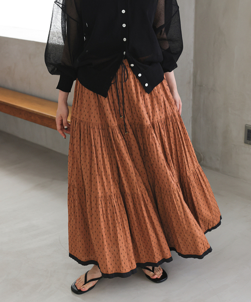 SLOBE IENA（スローブイエナ）の「TCドビーティアードスカート