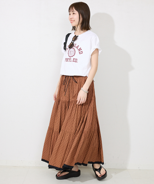 【今季新品】SLOBE IENA TCドビーティアード　スカート TCドビーティアードスカート（その他スカート）｜SLOBE IENA