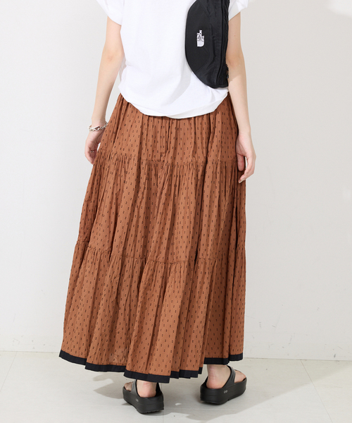 スカート TCドビーティアードスカート　スローブイエナ TCドビーティアードスカート（スカート）｜SLOBE IENA（スローブイエナ