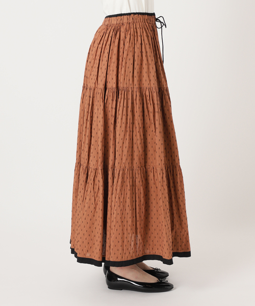 スカート TCドビーティアードスカート　スローブイエナ TCドビーティアードスカート（スカート）｜SLOBE IENA