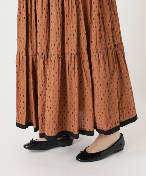 スカート TCドビーティアードスカート　スローブイエナ TCドビーティアードスカート（スカート）｜SLOBE IENA