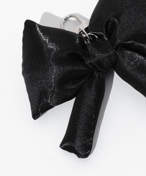 flower（フラワー）の「サテンピローリボンチャーム（キーホルダー・レディース・ピンク/ブラック・FREE）」の7枚目の写真