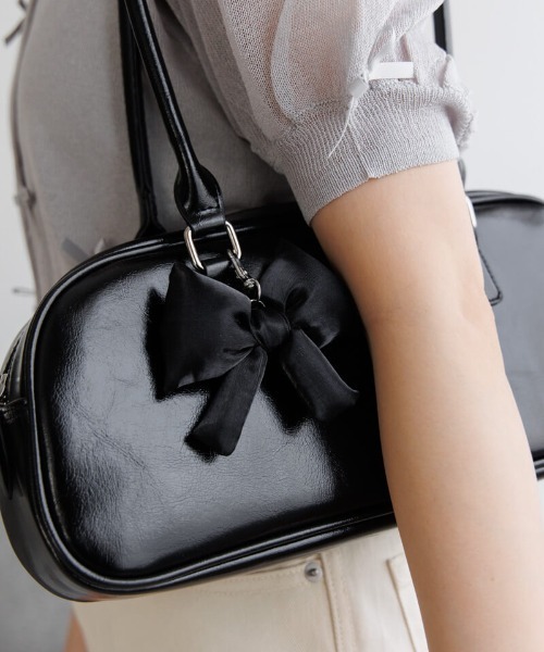 flower（フラワー）の「サテンピローリボンチャーム（キーホルダー・レディース・ピンク/ブラック・FREE）」の20枚目の写真