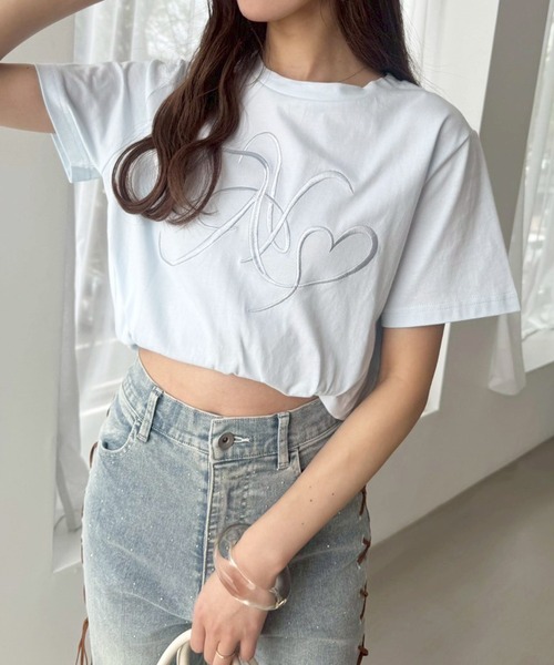 セール】イニシャルビッグロゴ刺繍Tシャツ/リバイバル【ZOZO限定