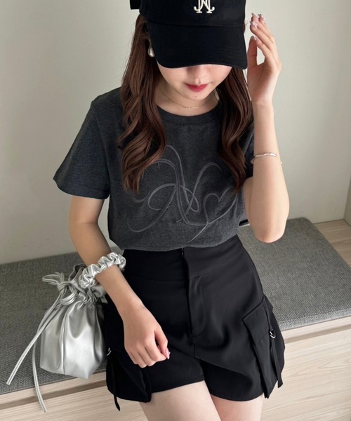 セール】イニシャルビッグロゴ刺繍Tシャツ/リバイバル【ZOZO限定