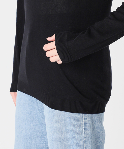 IENA(イエナ)の「80/2 Mer-Cotton セーターマシーン プルオーバー(Tシャツ/カットソー・レディース・ネイビー/ベージュ/グリーン・FREE)」の8枚目の写真