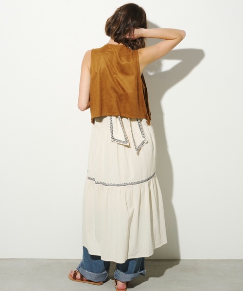 ティアード刺繍sun dress（ワンピース）｜Unitage（ユニテージ