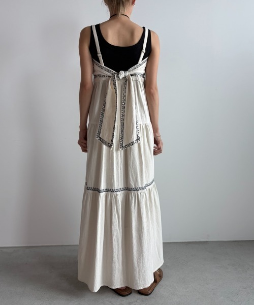 ティアード刺繍sun dress（ワンピース）｜Unitage（ユニテージ