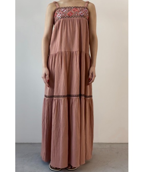 ティアード刺繍sun dress（ワンピース）｜Unitage（ユニテージ