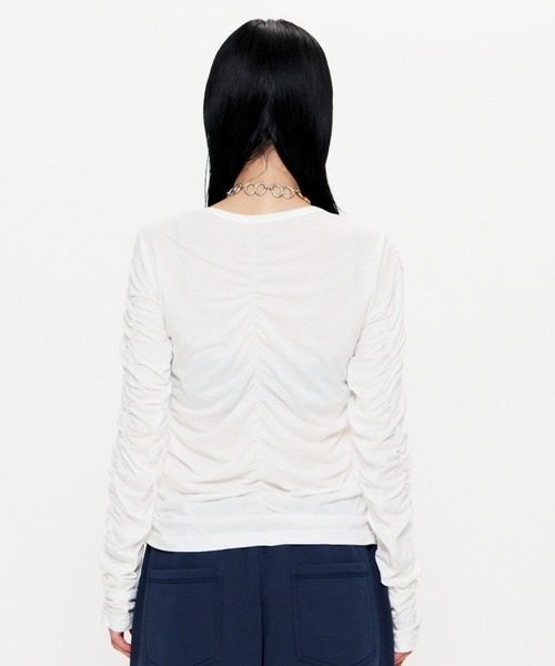 BEEDEN（ビーデン）の「LAYER LST（Tシャツ/カットソー・レディース・ホワイト/イエロー・FREE）」の5枚目の写真