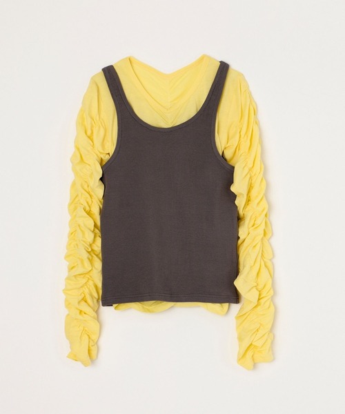 BEEDEN（ビーデン）の「LAYER LST（Tシャツ/カットソー・レディース・ホワイト/イエロー・FREE）」の17枚目の写真