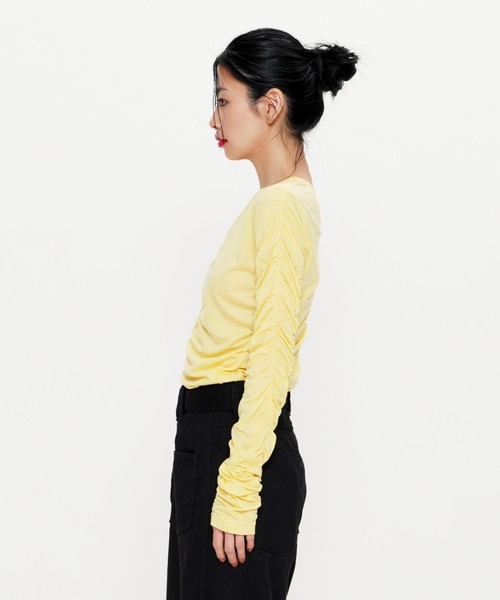 BEEDEN（ビーデン）の「LAYER LST（Tシャツ/カットソー・レディース・ホワイト/イエロー・FREE）」の20枚目の写真