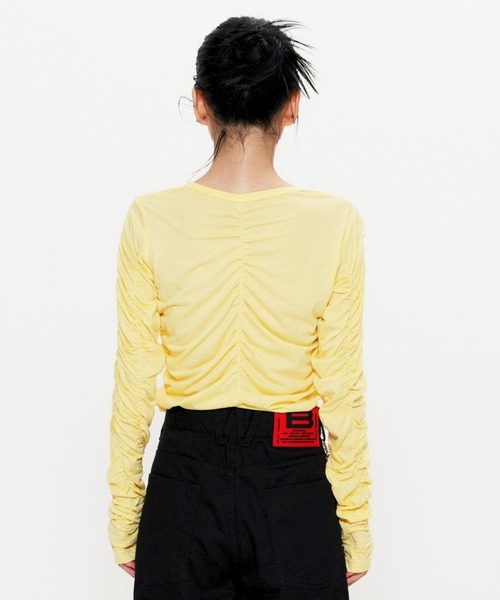 BEEDEN（ビーデン）の「LAYER LST（Tシャツ/カットソー・レディース・ホワイト/イエロー・FREE）」の21枚目の写真