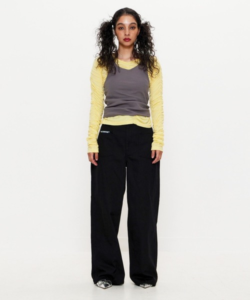 BEEDEN（ビーデン）の「LAYER LST（Tシャツ/カットソー・レディース・ホワイト/イエロー・FREE）」の22枚目の写真