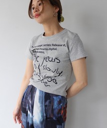 【SANSeLF】 ハンドライトTシャツ sanw25s079