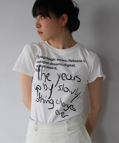 tシャツ 「SANSeLF」 ハンドライトTシャツ sanw25s079 レディース SANSeLF】 ハンドライトTシャツ sanw25s079（Tシャツ/カットソー