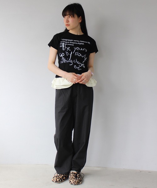 tシャツ 「SANSeLF」 ハンドライトTシャツ sanw25s079 レディース SANSeLF】 ハンドライトTシャツ sanw25s079（Tシャツ/カットソー