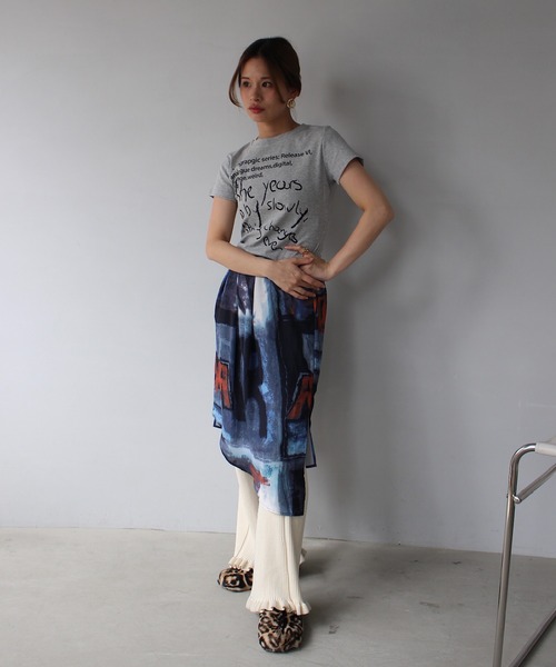 tシャツ 「SANSeLF」 ハンドライトTシャツ sanw25s079 レディース SANSeLF】 ハンドライトTシャツ sanw25s079（Tシャツ/カットソー