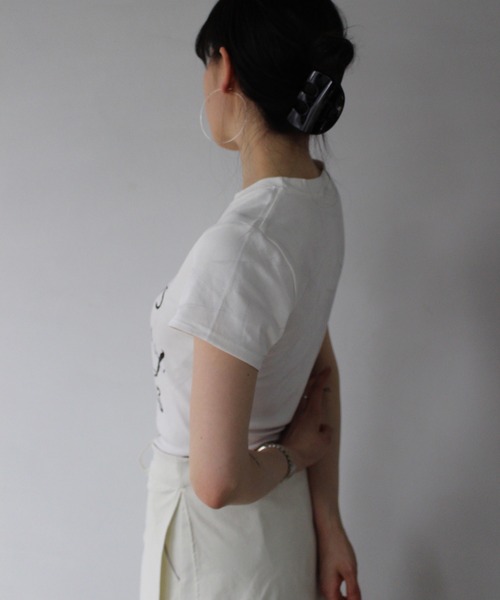 SANSeLF】 ハンドライトTシャツ sanw25s079（Tシャツ/カットソー