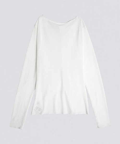 kiehtova(キエトヴァ)の「【kiehtova】MOIST GATHER LONG TEE/モイスト ギャザー ロング ティー KTWR31 ※(Tシャツ/カットソー・レディース・ホワイト/ブラック・FREE)」の6枚目の写真