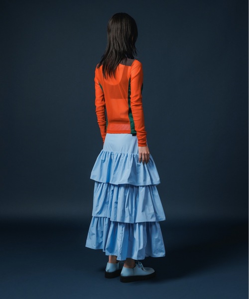 NON TOKYO（ノントーキョー）の「NYLON TIEREDSKIRT（スカート・レディース・ブラック/グレー/ブルー・FREE）」の15枚目の写真