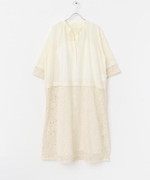 セール】レース切替ワンピース（ワンピース）｜URBAN RESEARCH ROSSO