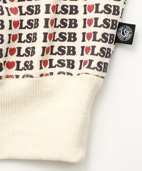 Little sunny bite（リトルサニーバイト）の「littlesunnybite/リトルサニーバイト/I love LSB hoodie（パーカー・レディース・オレンジ/アイボリー/ピンク・S/M）」の8枚目の写真
