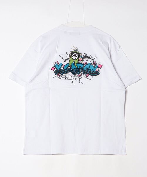XLARGE(エクストララージ)の「AEROSOL GAFFITI S/S TEE(Tシャツ/カットソー・メンズ・ホワイト/ブラック/グリーン・L/S/M/XL)」の22枚目の写真