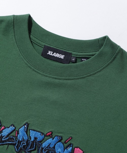 XLARGE(エクストララージ)の「AEROSOL GAFFITI S/S TEE(Tシャツ/カットソー・メンズ・ホワイト/ブラック/グリーン・L/S/M/XL)」の21枚目の写真