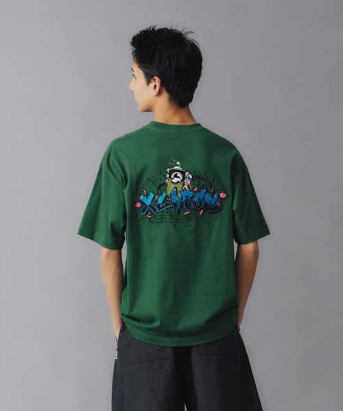 XLARGE(エクストララージ)の「AEROSOL GAFFITI S/S TEE(Tシャツ/カットソー・メンズ・ホワイト/ブラック/グリーン・L/S/M/XL)」の11枚目の写真