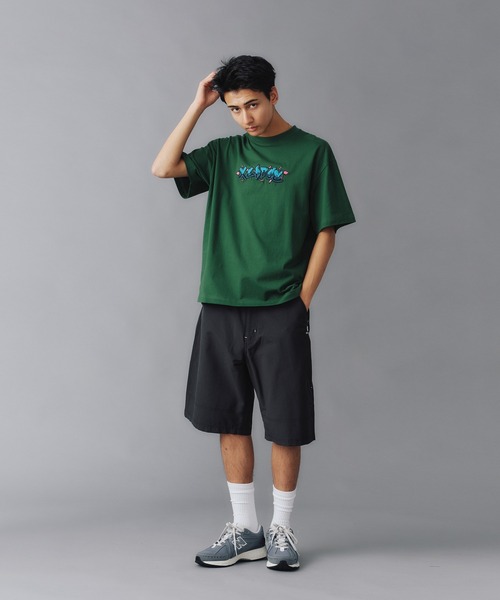 XLARGE(エクストララージ)の「AEROSOL GAFFITI S/S TEE(Tシャツ/カットソー・メンズ・ホワイト/ブラック/グリーン・L/S/M/XL)」の12枚目の写真