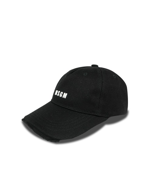 MSGM ロコフリントトロストリンクフティ 2000MM515200001 BLACK セール】【NEW】ミニロゴ フリンジ ベースボールキャップ