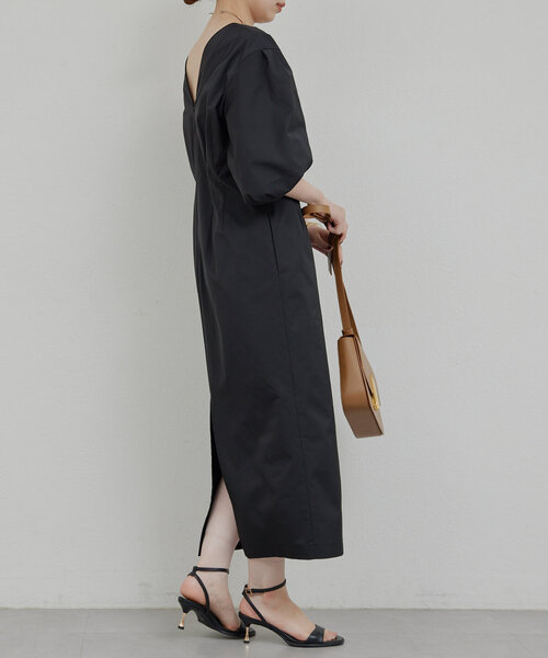 GALLARDAGALANTE（ガリャルダガランテ）の「パフスリーブワンピース（ワンピース・レディース・ベージュ/ブラック・FREE）」の5枚目の写真