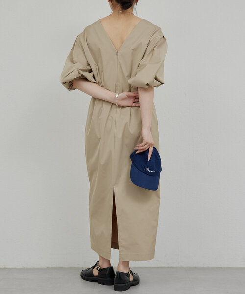 GALLARDAGALANTE（ガリャルダガランテ）の「パフスリーブワンピース（ワンピース・レディース・ベージュ/ブラック・FREE）」の11枚目の写真