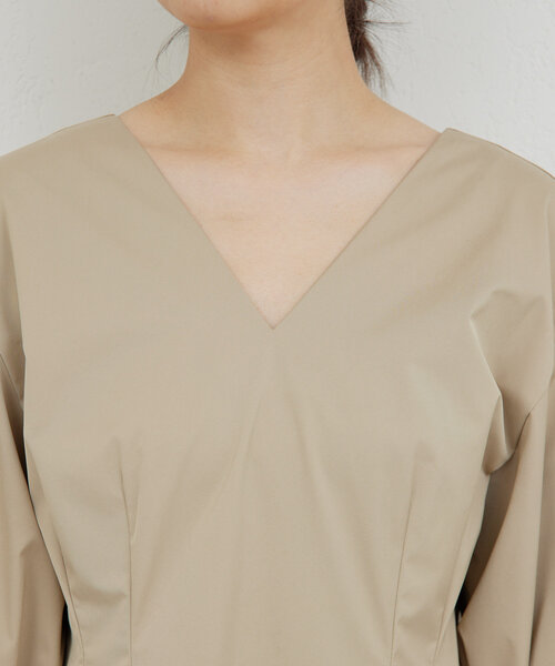 GALLARDAGALANTE（ガリャルダガランテ）の「パフスリーブワンピース（ワンピース・レディース・ベージュ/ブラック・FREE）」の17枚目の写真