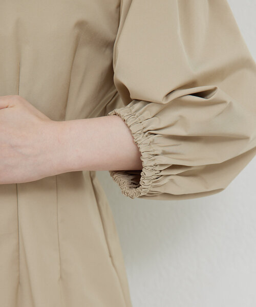 GALLARDAGALANTE（ガリャルダガランテ）の「パフスリーブワンピース（ワンピース・レディース・ベージュ/ブラック・FREE）」の18枚目の写真