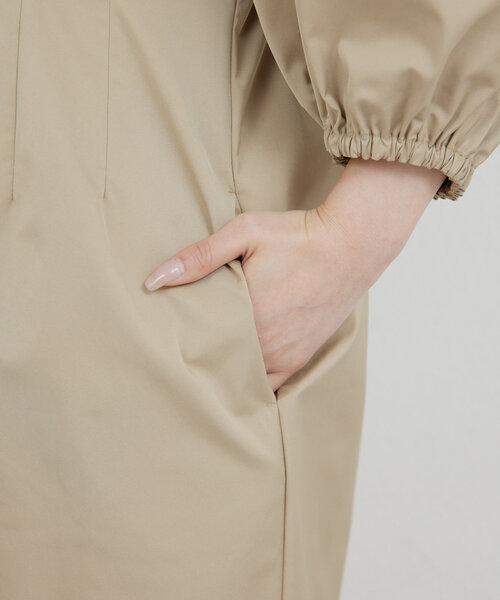 GALLARDAGALANTE（ガリャルダガランテ）の「パフスリーブワンピース（ワンピース・レディース・ベージュ/ブラック・FREE）」の19枚目の写真