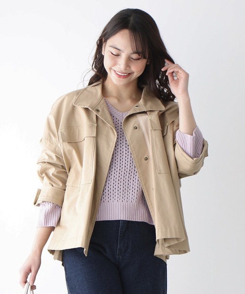 Ehre style(エーレスタイル)の「着回し抜群!くたっと袖でこなれ春ニット(Tシャツ/カットソー・レディース・ブルー/ラベンダー/ホワイト/ベージュ・FREE)」の11枚目の写真