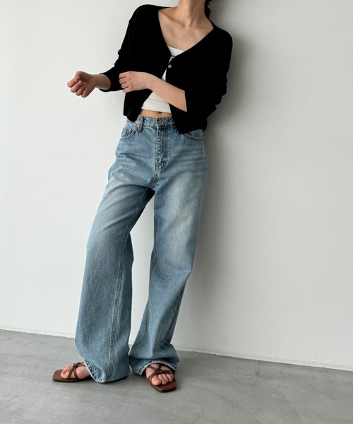 CANAL JEAN（キャナルジーン）の「El mar　2ボタンリネンカーディガン（カーディガン/ボレロ・レディース・ブラック/オートミール/アイボリー・ONE SIZE）」の11枚目の写真