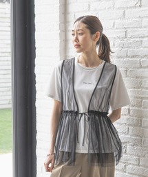 GLOBAL WORK | チュールベストインナーSET/327102(Tシャツ/カットソー)