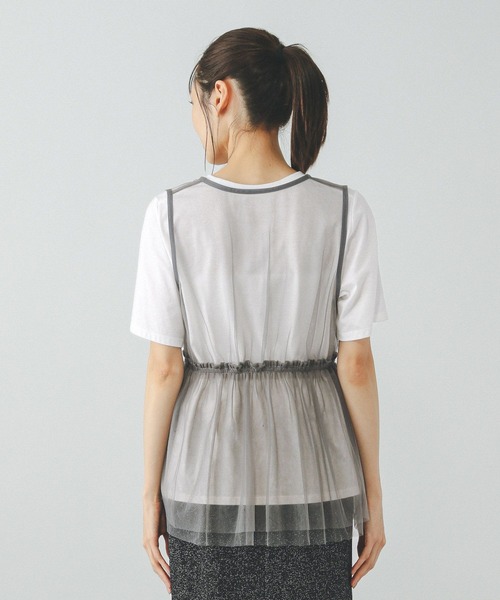 GLOBAL WORK(グローバルワーク)の「チュールベストインナーSET/327102(Tシャツ/カットソー・レディース・ブラック/グレー・LARGE/MEDIUM)」の17枚目の写真