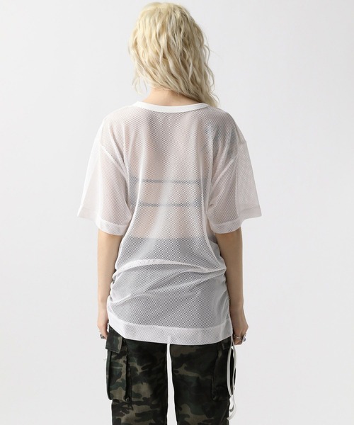 FOREVER 21（フォーエバー トゥエンティーワン）の「【ダンサーMIUさんコラボ】メッシュBIGトップス【2025SS】（Tシャツ/カットソー・レディース・ナチュラル/カーキ・FREE）」の18枚目の写真