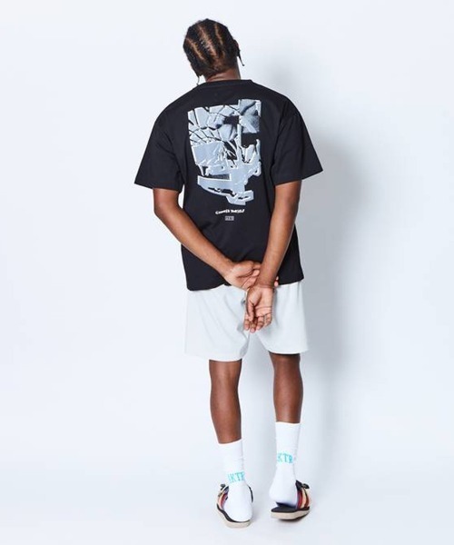 AKTR CUT-UP PHOTO COTTON TEE（アクター カットアップ フォト