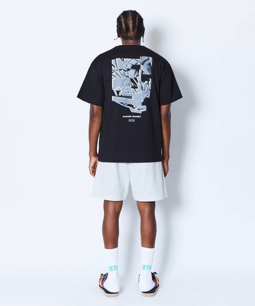 AKTR CUT-UP PHOTO COTTON TEE（アクター カットアップ フォト